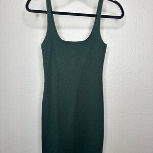 Bodycon Mid-Dress 'Dark Green' | Size: Small